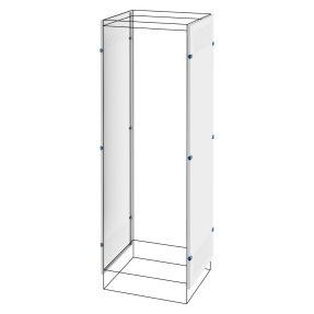 PAIR OF AERATED SIDE PANELS - FLOOR-MOUNTING CABINET - QDX 1600 H - 2000X600 MM