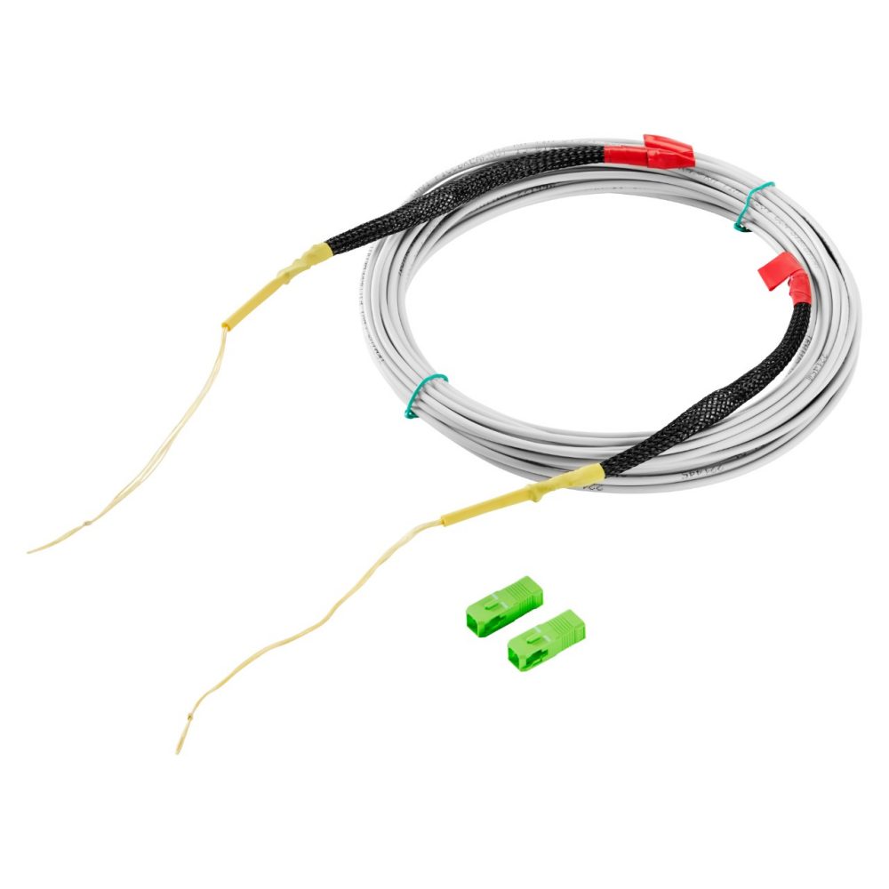 bretella monofibra sc/apc con traino - sistema fiber fast plus - 40m - bianco