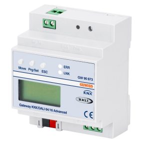 GATEWAY KNX/DALI2 ADVANCED - MULTIMASTER 64/16 - IP20 - 4 MODULI DIN