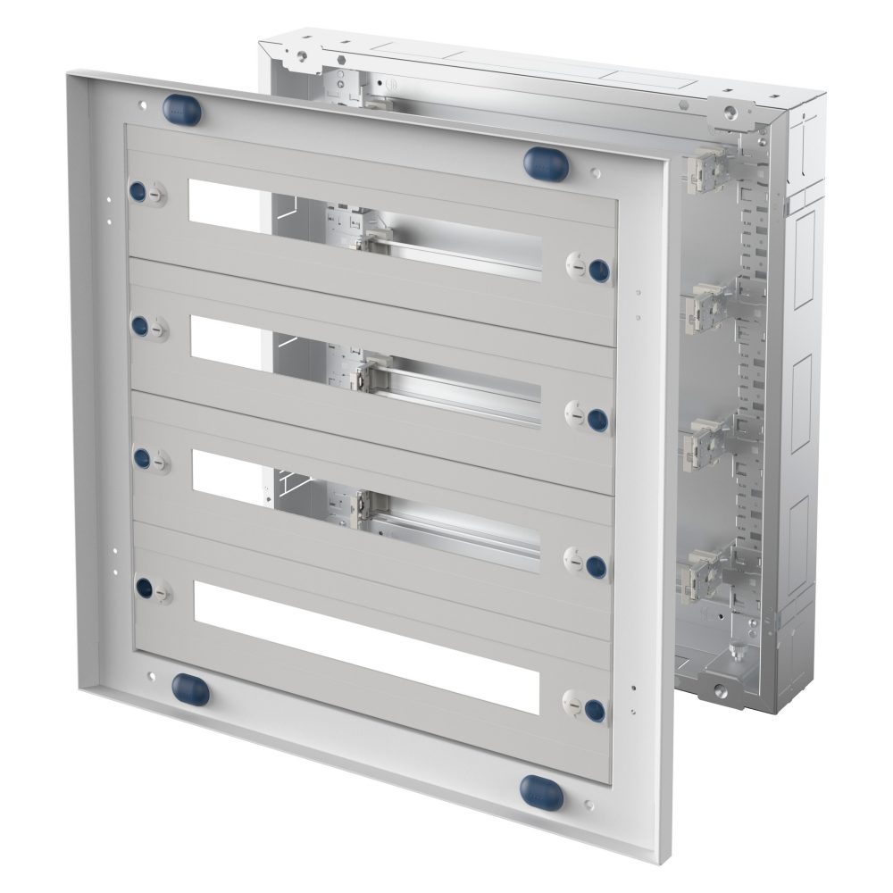  cvx distribution board 160i - flush-mounting - 600x600x105- 96(24x4) modules - ip30 - without door - grey ral7035