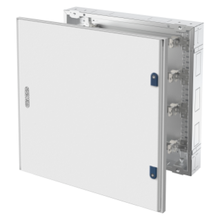 CVX DISTRIBUTION BOARD 160I  - FLUSH-MOUNTING - 600x800x105 - 120(24x5) MODULES - IP40 - BLANK DOOR IN SHEET METAL- WITH 2 LOCKS -GREY RAL7035