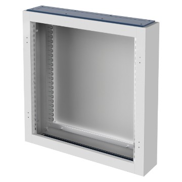 Monobloc distribution boards in painted sheet steel - Colour grey RAL 7035 Without door - With extractable frame