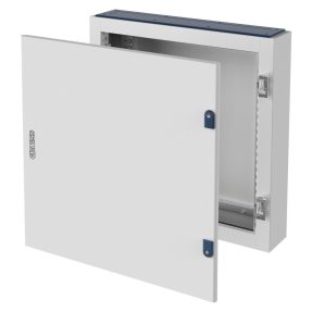 TABLOU DE DISTRIBUȚIE CVX 160E - MONTARE PE SUPRAFAȚĂ - 600x600x170 - IP40 - CU UȘĂ DIN TABLĂ SOLIDĂ - CU CADRU EXTRACTIBIL - GRI RAL7035