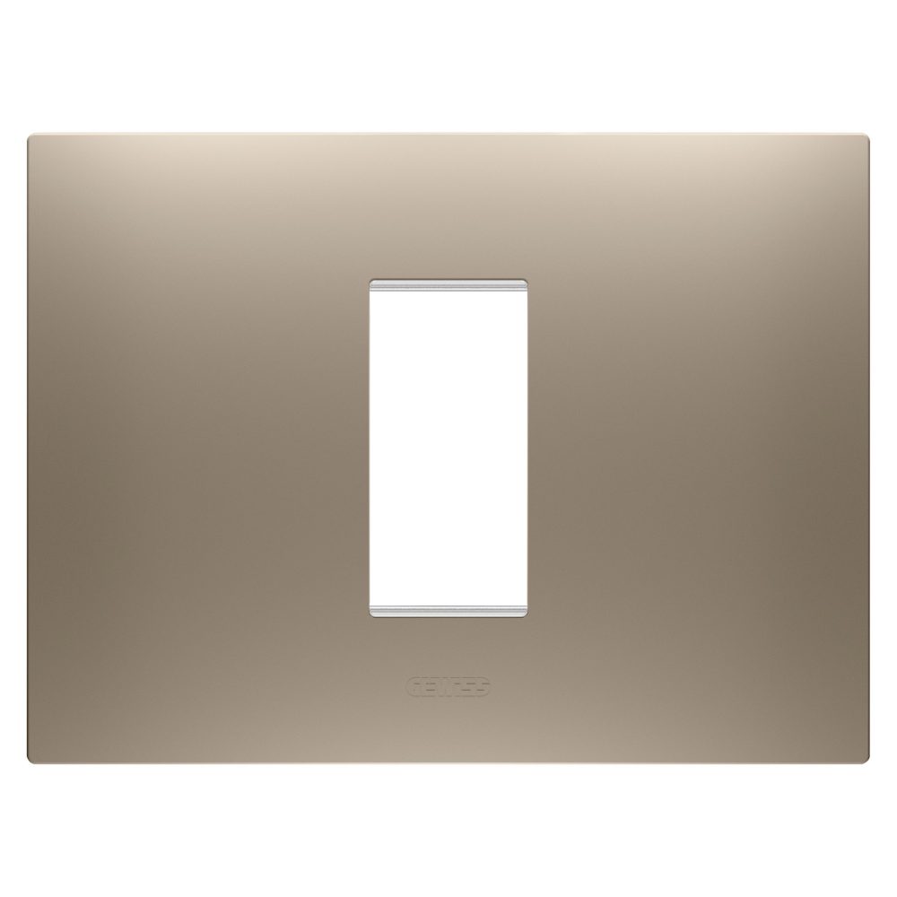  ego plate - in painted technopolymer - 1 module - light bronze - chorusmart