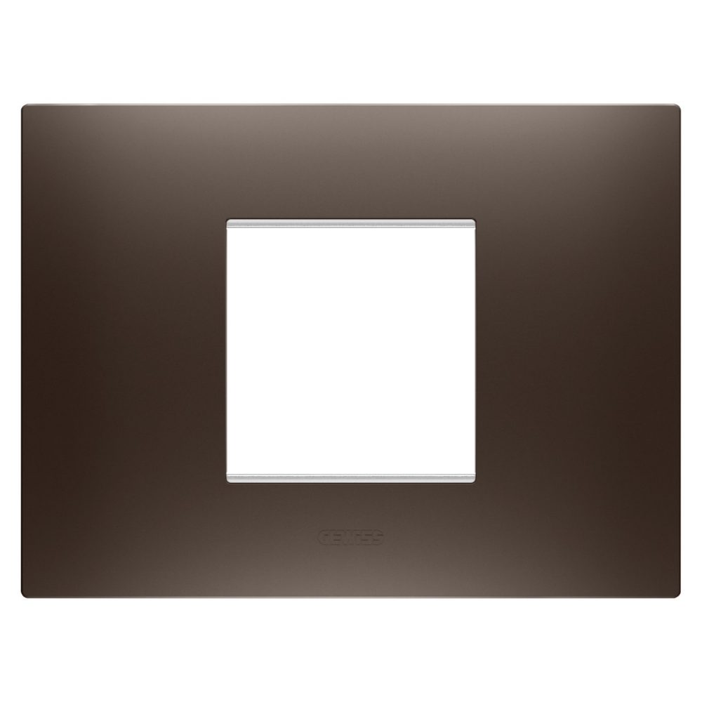  EGO PLATE - IN PAINTED TECHNOPOLYMER - 2 MODULES - BROWN SHADE - CHORUSMART