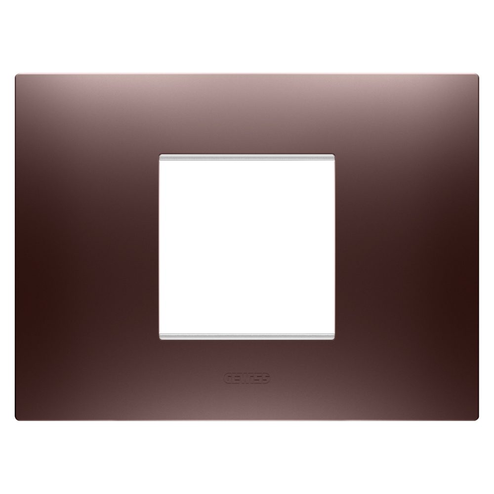  ego plaat - van gelakt technopolymeer - 2 module - koper - chorusmart