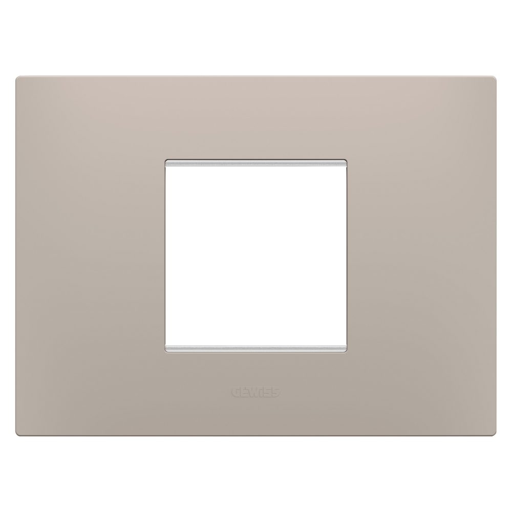  ego plate - in technopolymer - 2 modules - dark sand - chorusmart