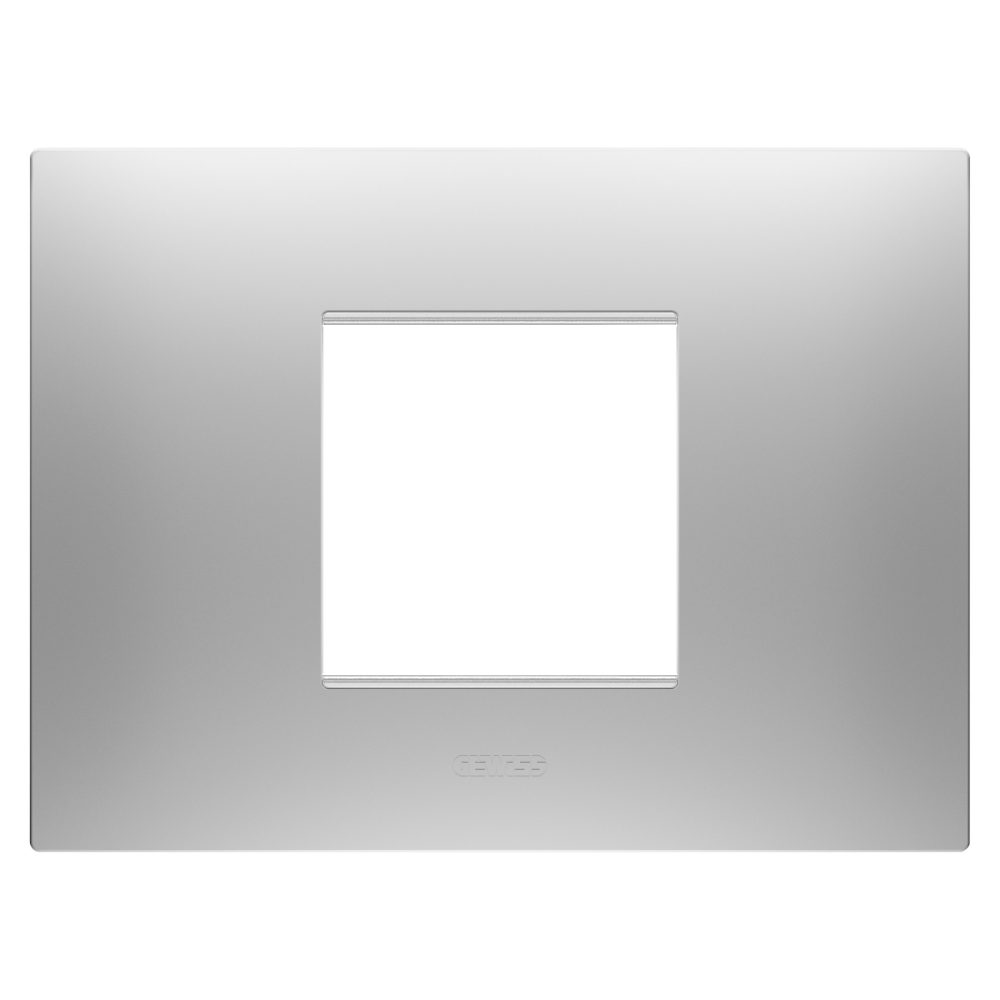  plaque ego - en technopolymère peint - 2 modules - gris magnétique - chorusmart