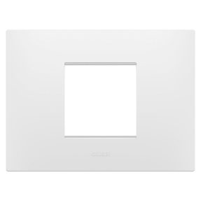 EGO PLATE - IN TECHNOPOLYMER - 2 MODULES - SATIN WHITE - CHORUSMART