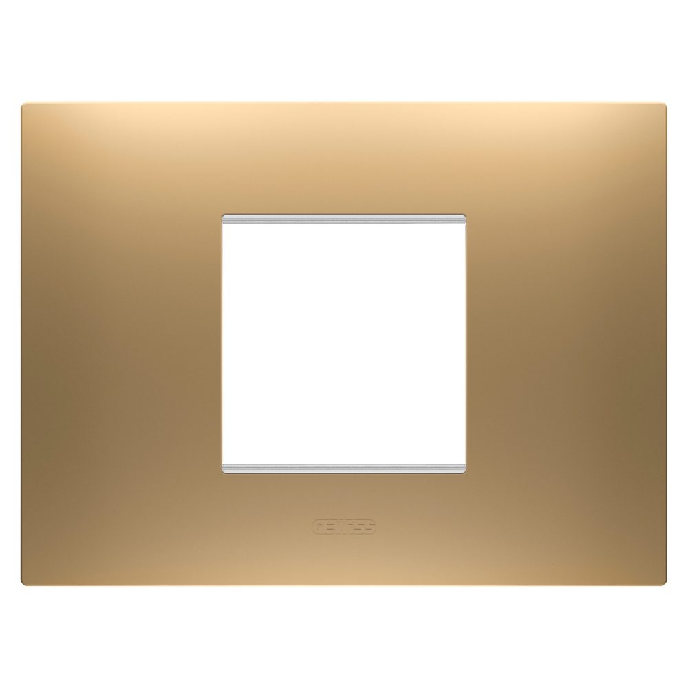  abdeckrahmen ego - in lackiertem technopolymer - 2 module - gold - chorusmart
