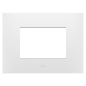 EGO PLATE - IN TECHNOPOLYMER - 3 MODULES - SATIN WHITE - CHORUSMART