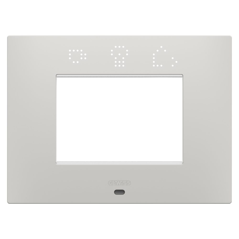 ego smart plate - in painted technopolymer - 3 modules - clay - chorusmart