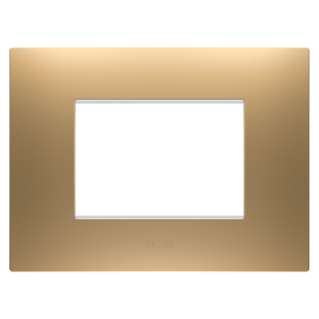 EGO PLATE - IN PAINTED TECHNOPOLYMER - 3 MODULES - GOLD - CHORUSMART