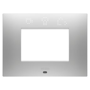 EGO SMART PLATE - IN PAINTED TECHNOPOLYMER - 3 MODULES - MAGNETIC GRAY - CHORUSMART