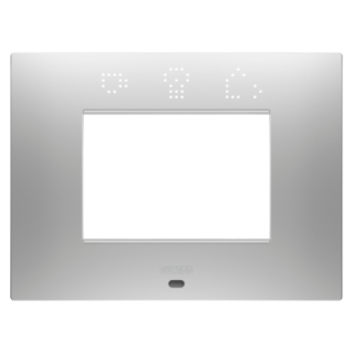 EGO SMART PLATE - IN PAINTED TECHNOPOLYMER - 3 MODULES - MAGNETIC GRAY - CHORUSMART