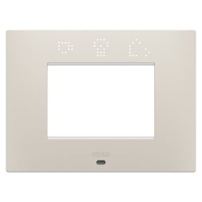 EGO SMART PLATE - IN PAINTED TECHNOPOLYMER - 3 MODULES - NATURAL BEIGE - CHORUSMART