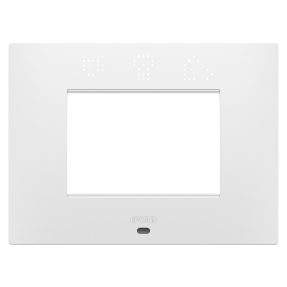 PLACCA EGO SMART - IN TECNOPOLIMERO VERNICIATO - 3 POSTI - BIANCO SATINATO - CHORUSMART