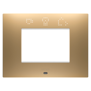 EGO SMART PLATE - IN PAINTED TECHNOPOLYMER - 3 MODULES - GOLD - CHORUSMART