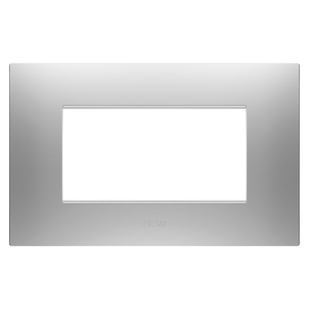  placca ego - in tecnopolimero verniciato - 4 posti - magnetic gray - chorusmart