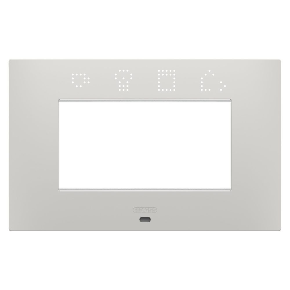  ego smart plate - in painted technopolymer - 4 modules - clay - chorusmart
