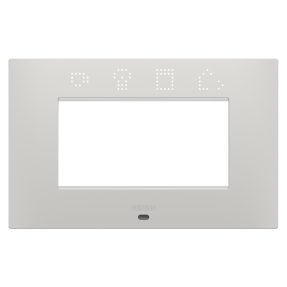 plaque ego smart - en technopolymère peint - 4 modules - argile - chorusmart