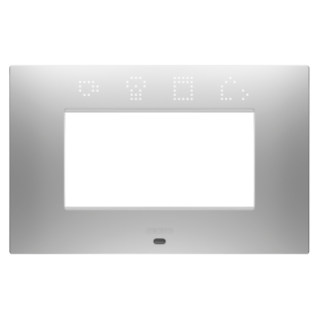 EGO SMART PLATE - IN PAINTED TECHNOPOLYMER - 4 MODULES - MAGNETIC GRAY - CHORUSMART