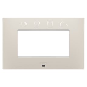 EGO SMART PLATE - IN PAINTED TECHNOPOLYMER - 4 MODULES - NATURAL BEIGE - CHORUSMART