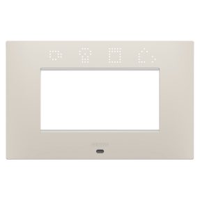 PLACCA EGO SMART - IN TECNOPOLIMERO VERNICIATO - 4 POSTI - NATURAL BEIGE - CHORUSMART