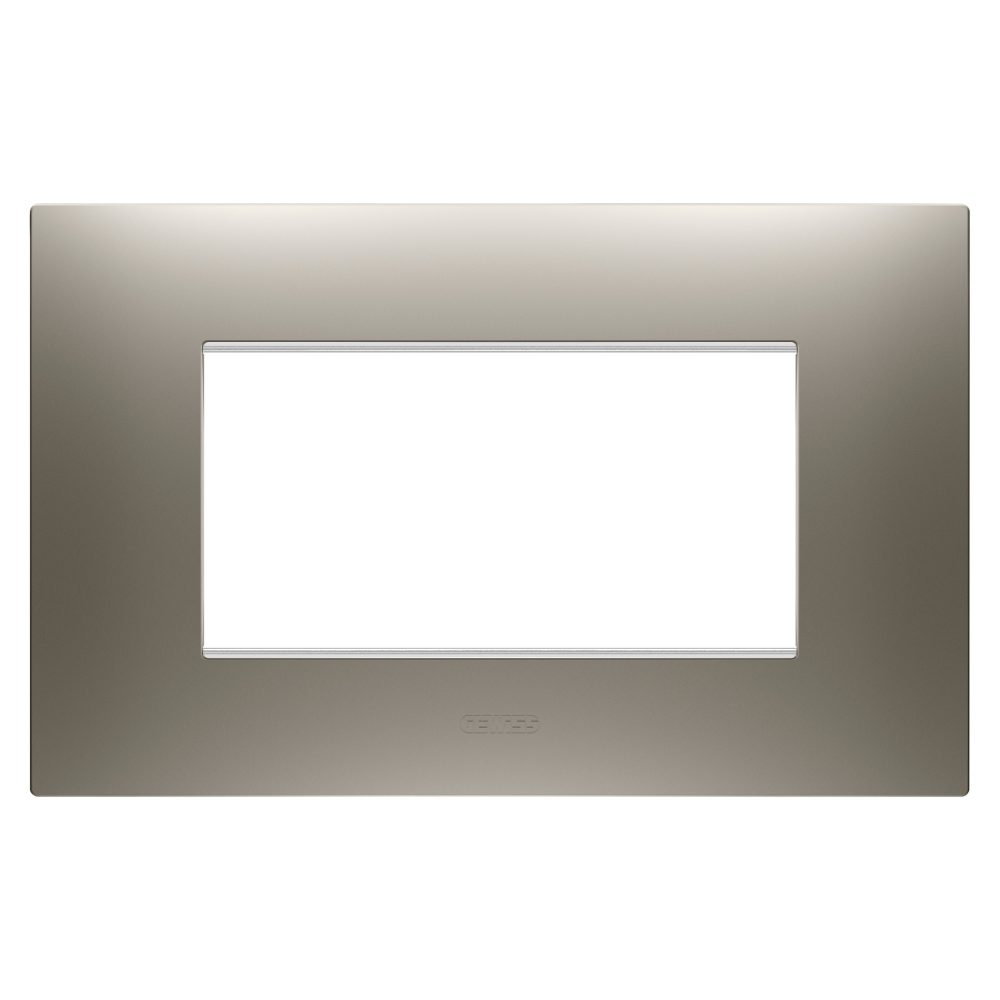  ego plate - in painted technopolymer - 4 modules - steel - chorusmart