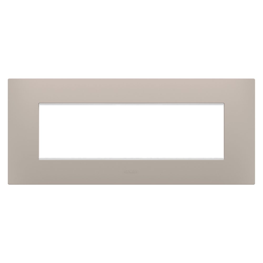  abdeckrahmen ego - in technopolymer - 7 module - dunkelsand - chorusmart