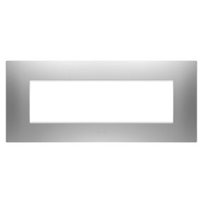 placa ego - en tecnopolímero barnizado - 7 módulos - gris magnético - chorusmart