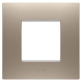 PLACĂ INTERNAȚIONALĂ EGO - IN TEHNOPOLIMER VOPSIT - 2 MODULE - BRONZ DESCHIS - CHORUSMART