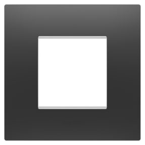 mezinárodní rámeček ego – z technopolymeru – 2 moduly – matná černá – chorusmart