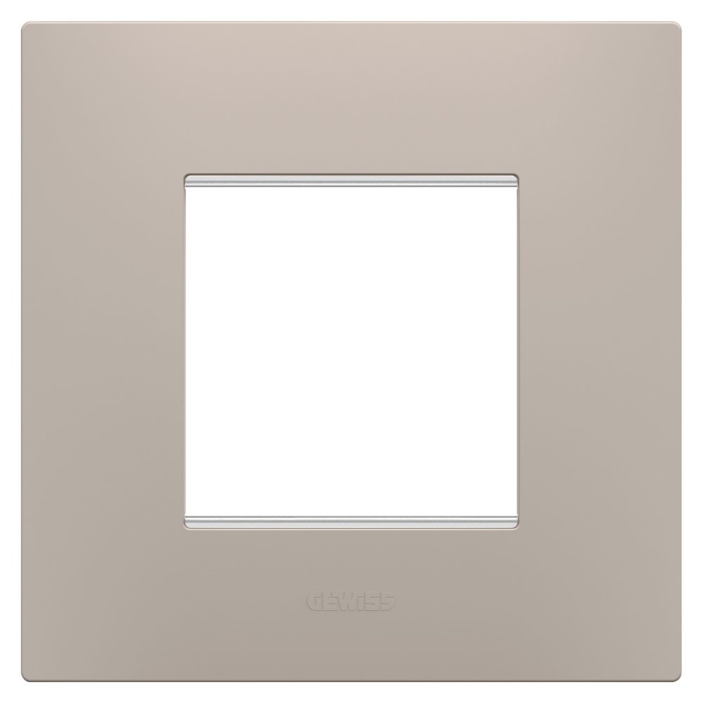  ego international plaat - van technopolymeer - 2 module - donkerzand - chorusmart