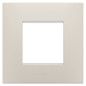 mezinárodní rámeček ego – z technopolymeru – 2 moduly – přírodní béžová – chorusmart