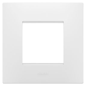 mezinárodní rámeček ego – z technopolymeru – 2 moduly – matná bílá – chorusmart