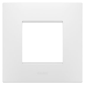 EGO INTERNATIONAL PLATE - IN TECHNOPOLYMER - 2 MODULES - SATIN WHITE - CHORUSMART