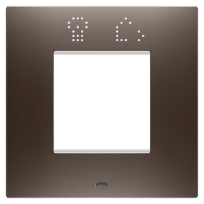 PLACCA EGO SMART INTERNATIONAL - IN TECNOPOLIMERO VERNICIATO - 2 POSTI - BROWN SHADE - CHORUSMART