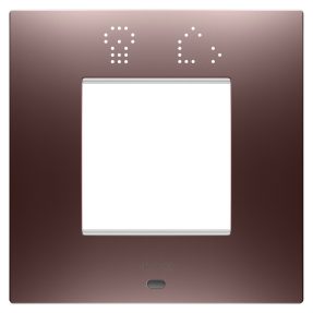 PLACCA EGO SMART INTERNATIONAL - IN TECNOPOLIMERO VERNICIATO - 2 POSTI - RAME - CHORUSMART