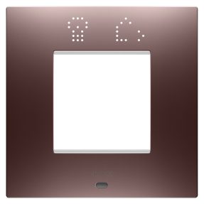 EGO SMART INTERNATIONAL PLATE - IN PAINTED TECHNOPOLYMER - 2 MODULES - COPPER - CHORUSMART