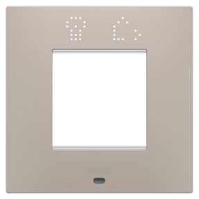 PLACCA EGO SMART INTERNATIONAL - IN TECNOPOLIMERO VERNICIATO - 2 POSTI - DARK SAND - CHORUSMART