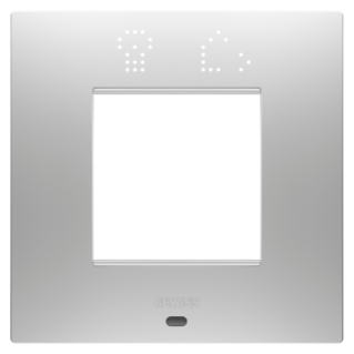 EGO SMART INTERNATIONAL PLATE - IN PAINTED TECHNOPOLYMER - 2 MODULES - MAGNETIC GRAY - CHORUSMART