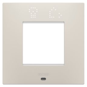 EGO SMART INTERNATIONAL PLATE - IN PAINTED TECHNOPOLYMER - 2 MODULES - NATURAL BEIGE - CHORUSMART