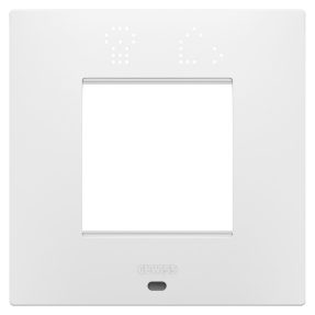 PLACCA EGO SMART INTERNATIONAL - IN TECNOPOLIMERO VERNICIATO - 2 POSTI - BIANCO SATINATO - CHORUSMART