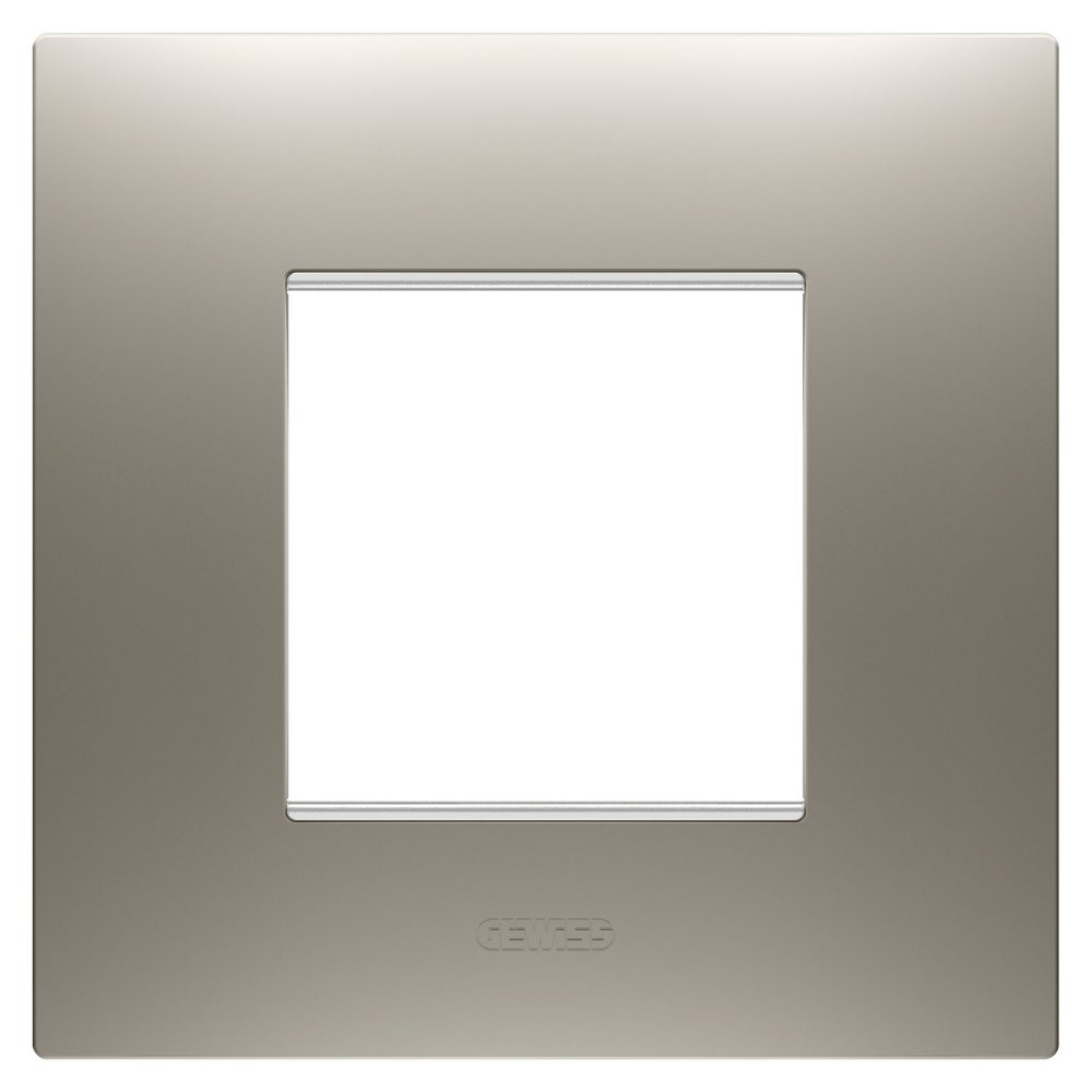  abdeckrahmen ego international - in lackiertem technopolymer - 2 module - stahl - chorusmart