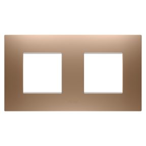 PLAQUE EGO - EN TECHNOPOLYMÈRE PEINT - 2+2 MODULES HORIZONTAUX - CUIVRE DOUX - CHORUSMART