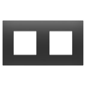 mezinárodní rámeček ego – z technopolymeru – 2+2 moduly vodorovné – matná černá – chorusmart