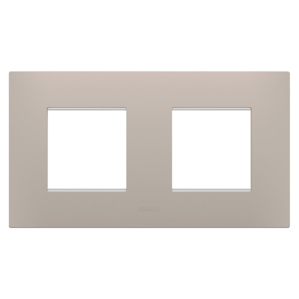  PLACCA EGO INTERNATIONAL - IN TECNOPOLIMERO - 2+2 POSTI ORIZZONTALE - DARK SAND - CHORUSMART