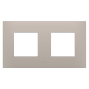 mezinárodní rámeček ego – z technopolymeru – 2+2 moduly vodorovné – tmavá písková – chorusmart