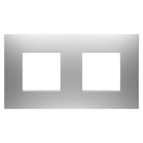 PLAQUE EGO - EN TECHNOPOLYMÈRE PEINT - 2+2 MODULES HORIZONTAUX - GRIS MAGNÉTIQUE - CHORUSMART